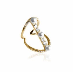 PEARL CRYSTAL RING