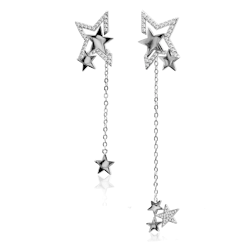 HANGING MULTI STAR EARRINGS