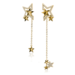 HANGING MULTI STAR EARRINGS