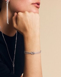 Tinsel Festive Bracelet Silver