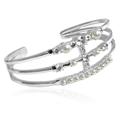 PEARL CRYSTAL CUFF ARMBAND