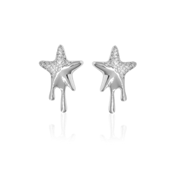 MELTED STAR STUDS EARRINGS