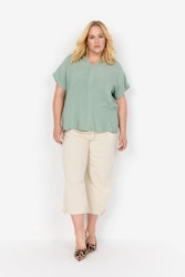 WaSia topp ljusgrön plussize