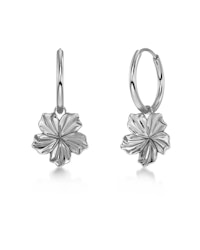 Jasmine Hoops Silver