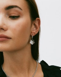 Jasmine Hoops Silver