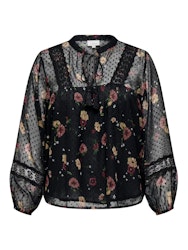 CARTESSA ELIZA LS TOP WVN Plussize