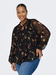 CARTESSA ELIZA LS TOP WVN Plussize