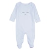 Overall, sleeping cutie onsie blå/silver