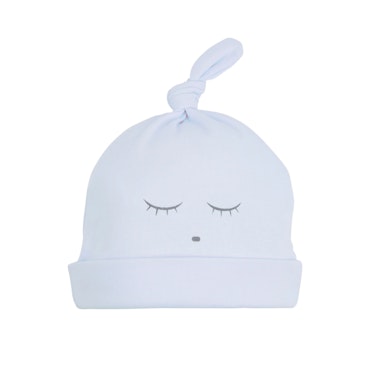 Mössa, sleeping cutie blå/grå