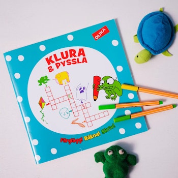 Klura & Pyssla - Färglägg, räkna och skriv!