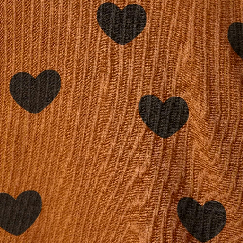 Byxa - Basic Hearts Jersey Trousers Brown