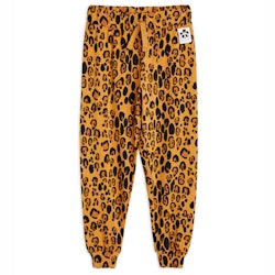 Byxa - Basic Jersey Trousers Leopard Beige
