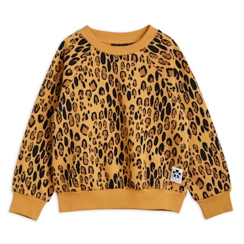 Tröja - Sweatshirt - Leopard - Beige