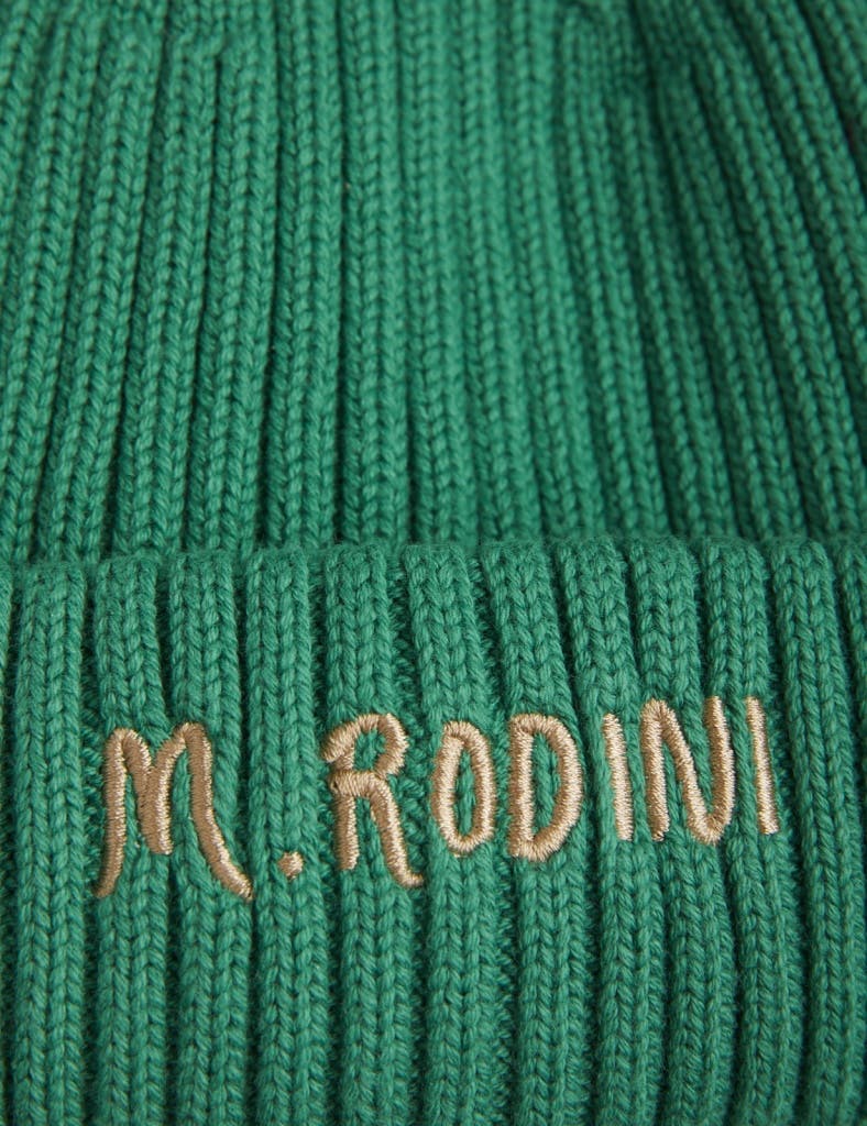 Mössa - Fold up rib green