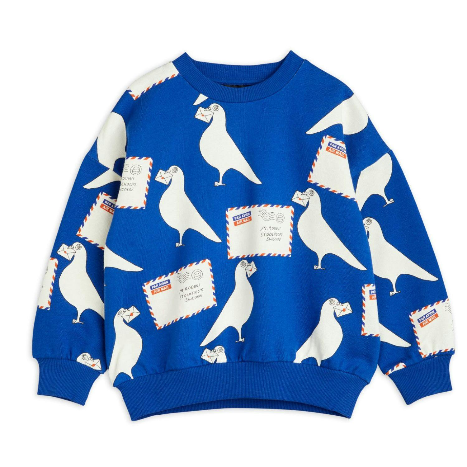 Tröja - Sweatshirt - Pigeons - Blue