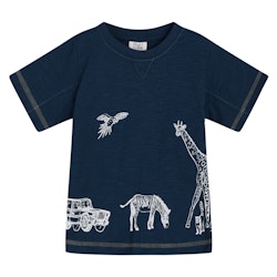 T-shirt - Arwin blå med djur