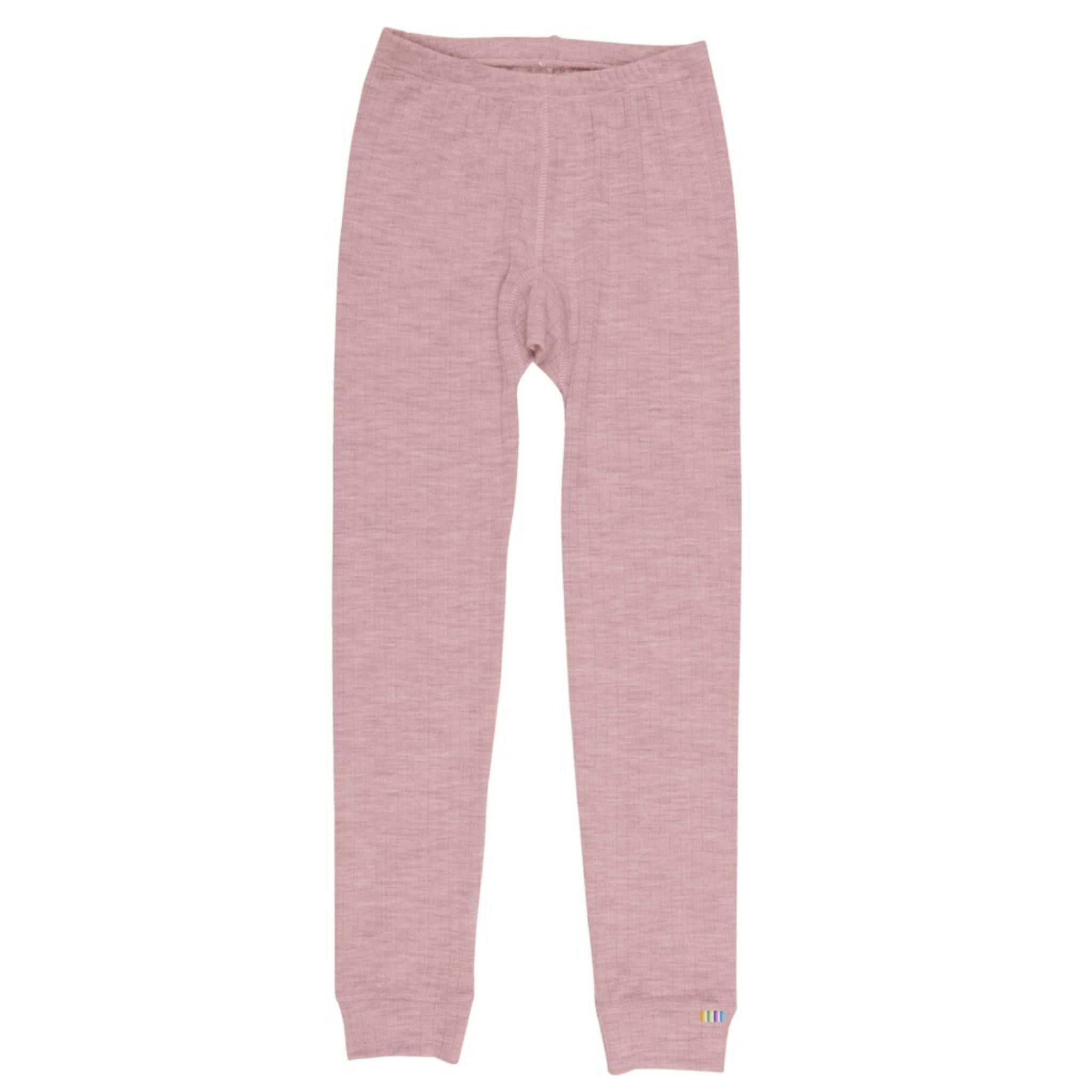 Leggings i merinoull - underställ - rosa