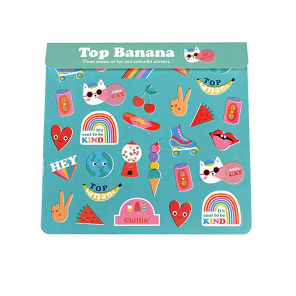 Klistermärken 3-p Top Banana