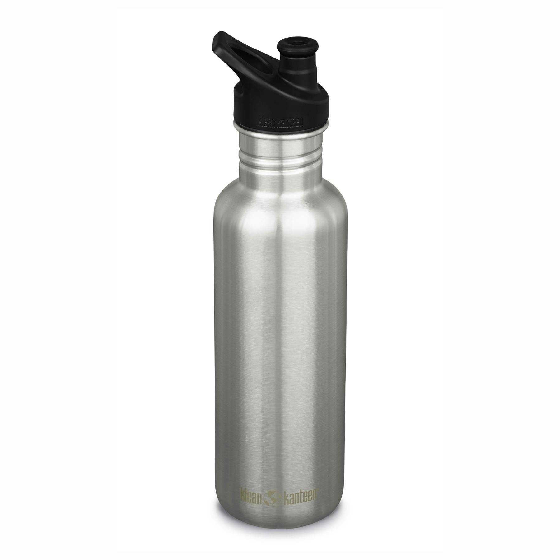 Vattenflaska sportkork 800 ml - Brushed Stainless