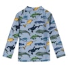 Fin långärmad tröja med havsdjur en badtröja med UV50+ från Hust & Claire.