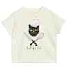 Mini Rodini vit t-shirt med trycket Chef Cat, linköping