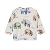 Hust & Claire, linköping, långärmad t-shirt med flodhästar och noshörningar.