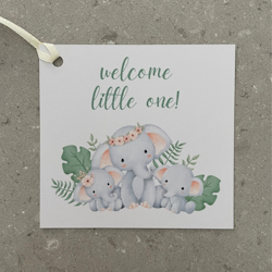 Kort - Welcome little one - elefanter