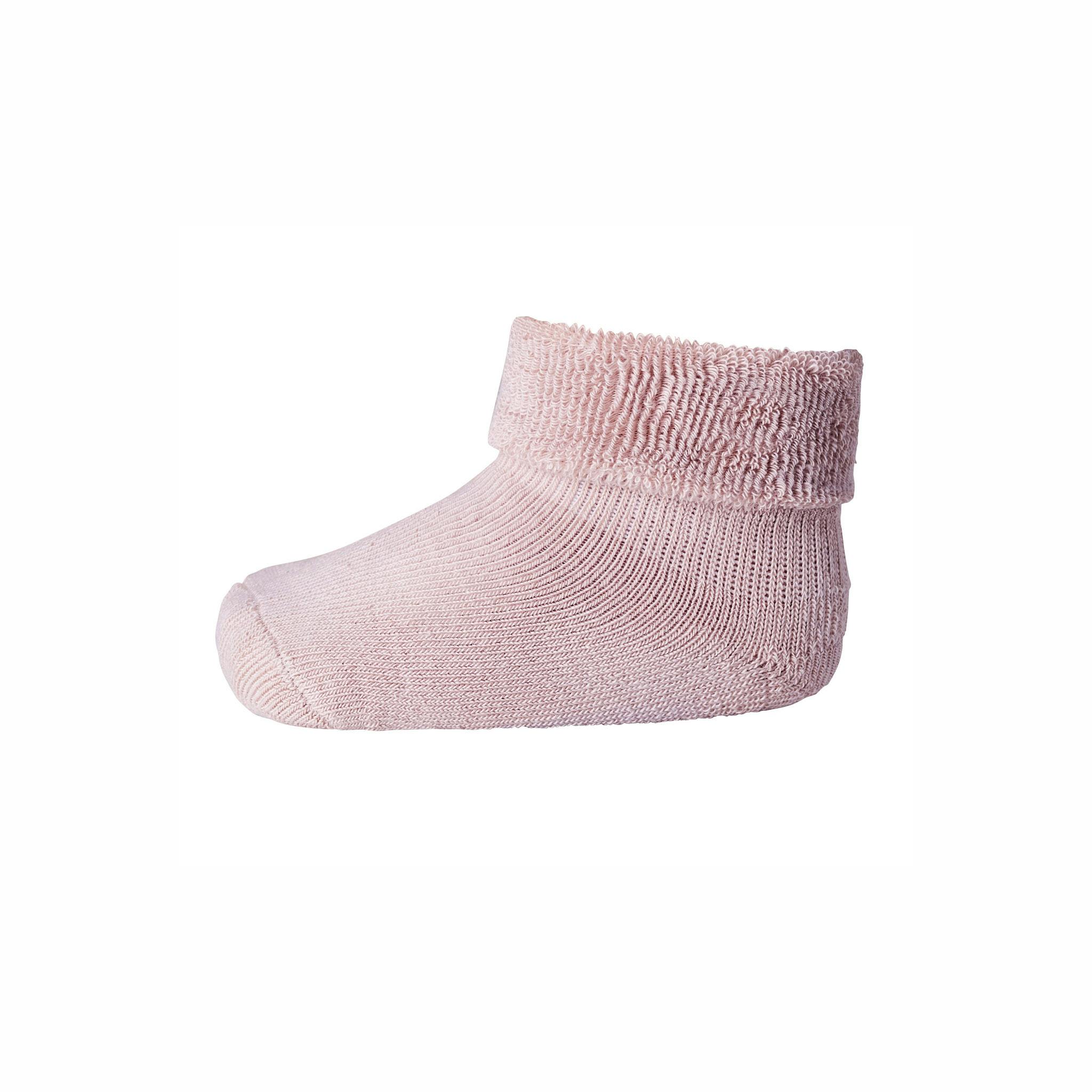 MP Socks babysocka i rosa frotté och bra passform.