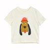 Coolaste t-shirten Bloodhound från Mini Rodini i färgen offwhite.