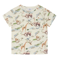 T-shirt med vilda djur