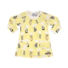 Villervalla, gul babyklänning med söta djur, Newborn Cloud Animals Lemon