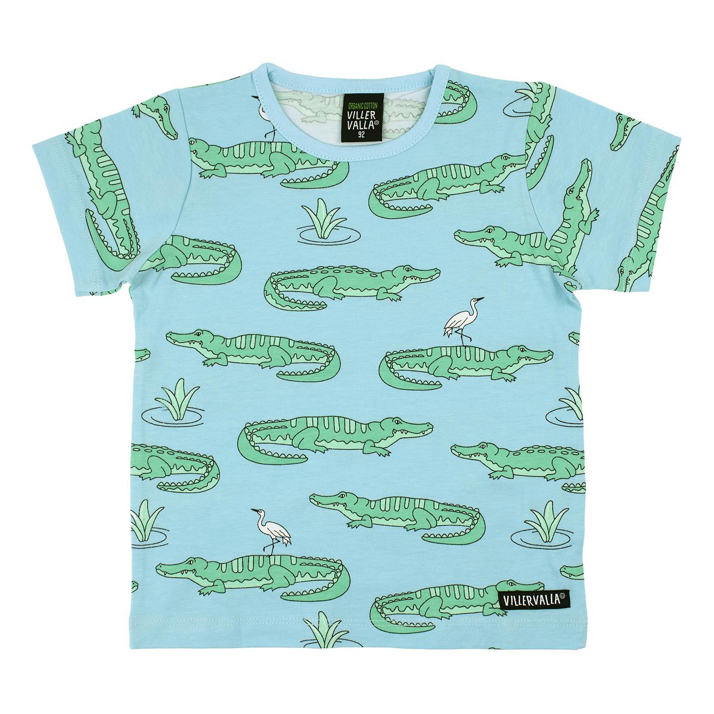 Villervalla, tuff t-shirt med krokodiler