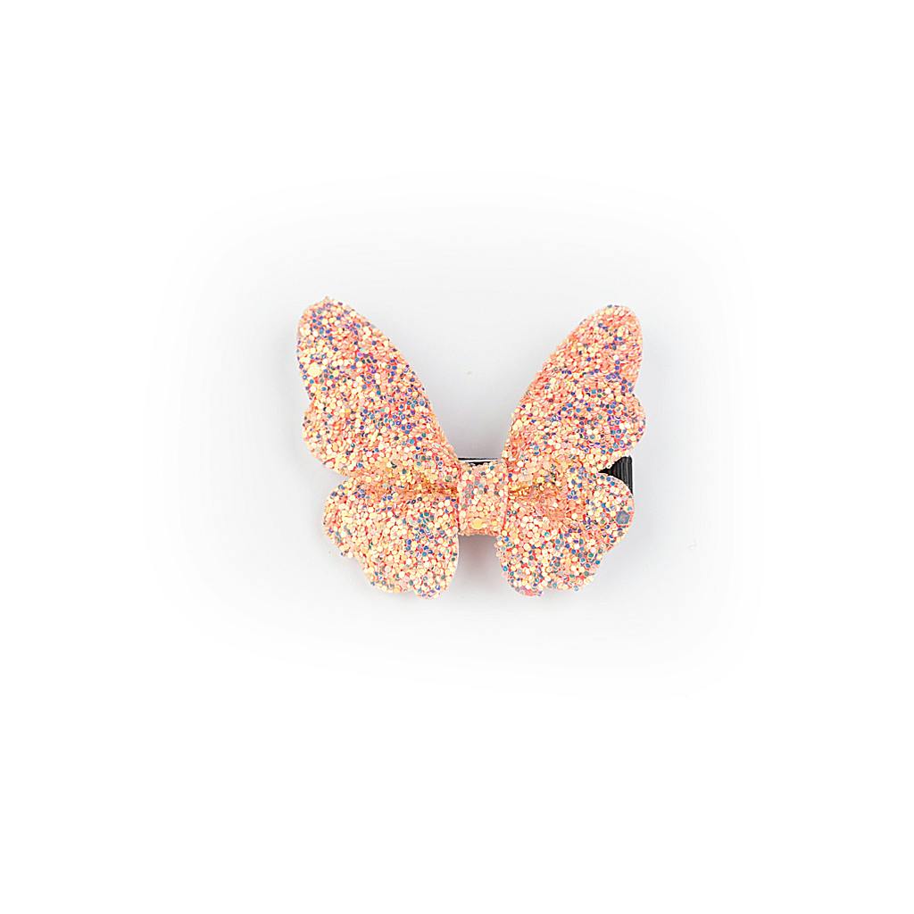 Hårspänne - Fjäril glittrig