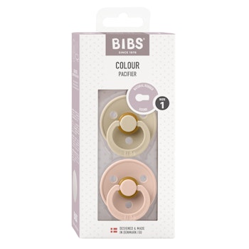 BIBS Colour 2 PACK Vanilla/Blush 0+ mån