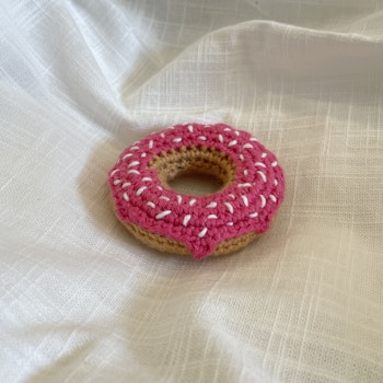 Donut rosa glasyr - virkad