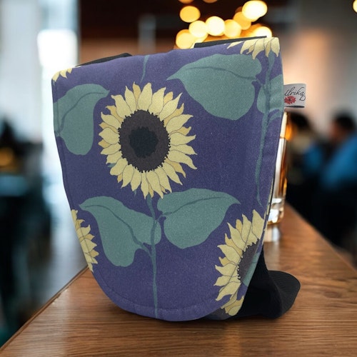 Lovis på blå, "bits n pieces"/cross body-axelremsväska