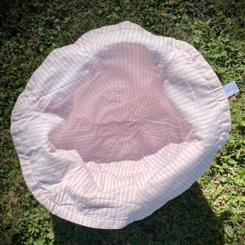 wavy n happy hat i gröna mönstret Anna i twill