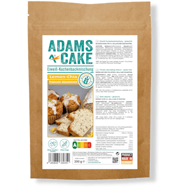 AdamsBrot Keto Tårt -/ Muffinbakmix Citron & Chia 200g