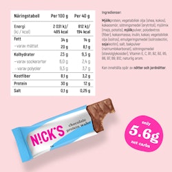 Nicks Protein Wafer Keto Choklad 40g