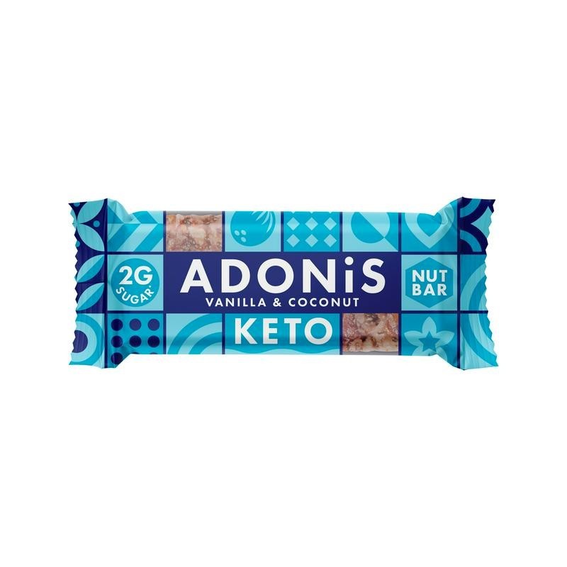 Adonis Keto Bar Vanilj & Kokos 45g
