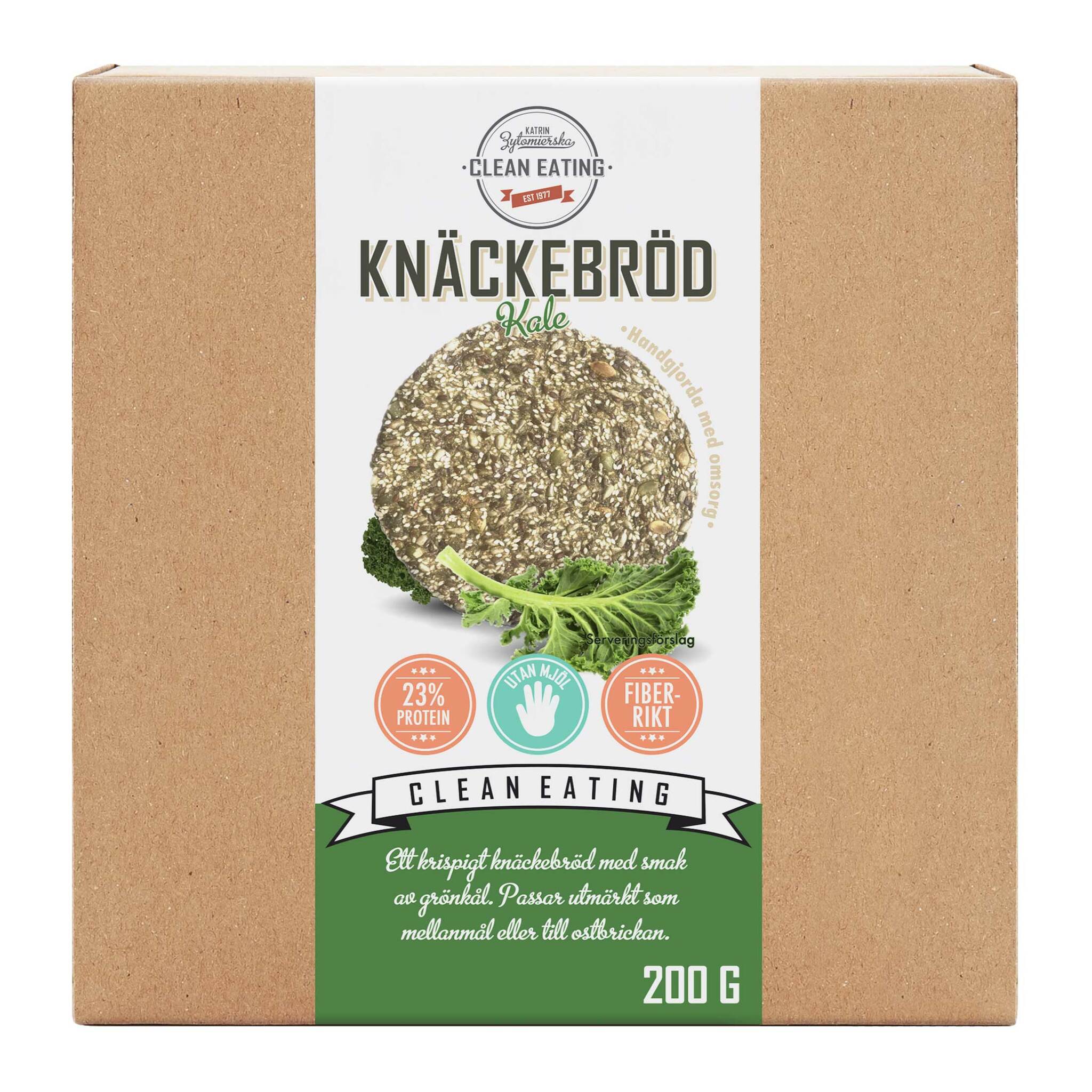 Clean Eating Knäckebröd Kale 200g