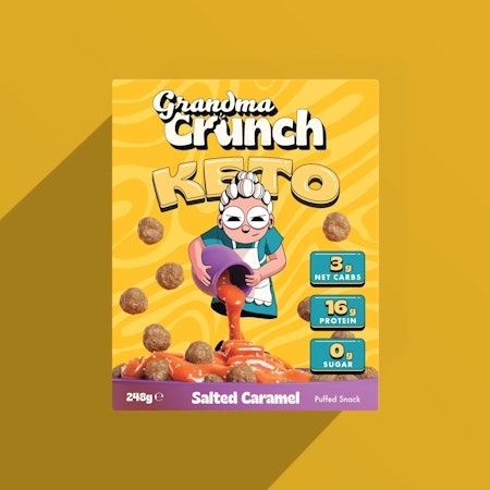 GrandmaCrunch Kornflakes Keto Saltad Karamell 248 g