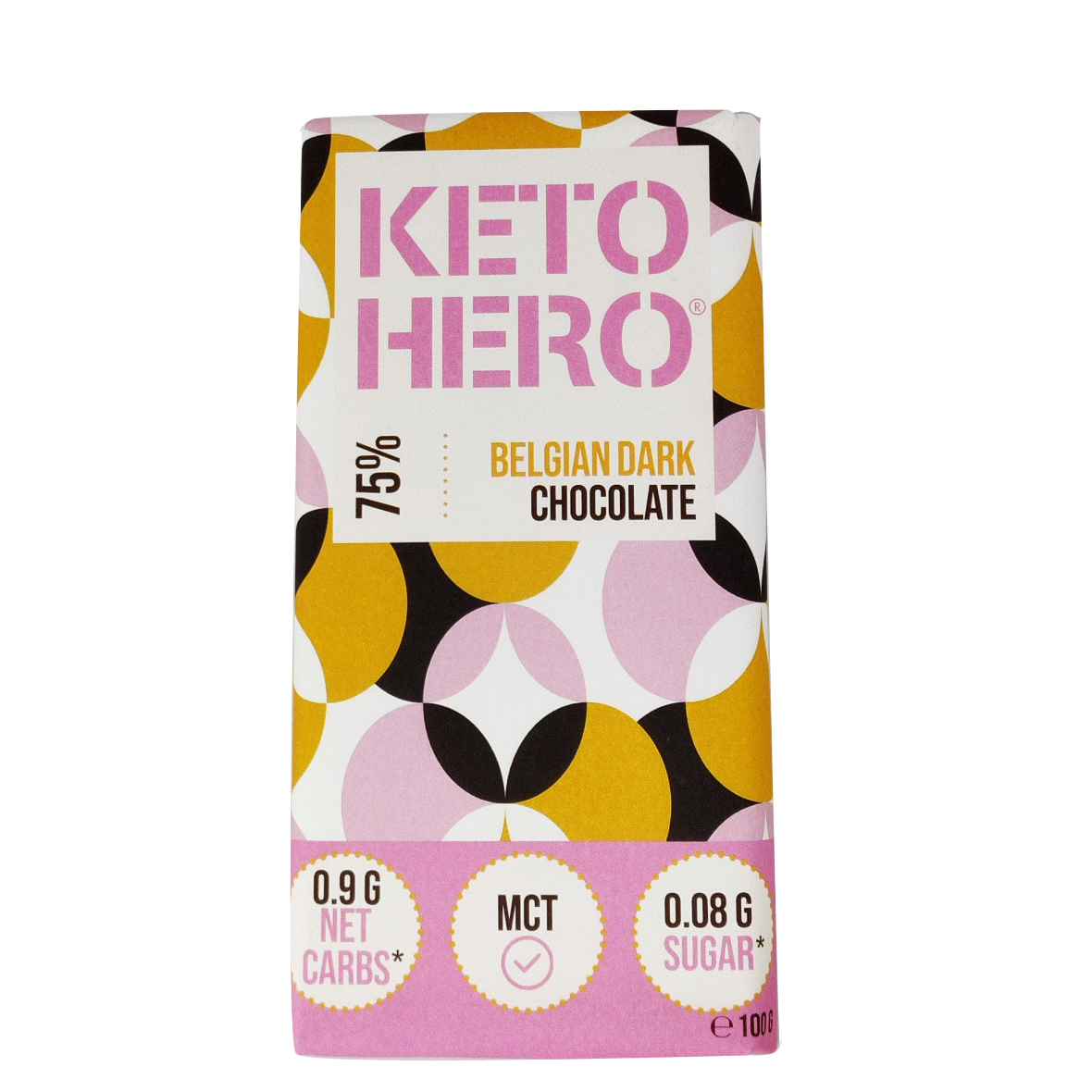 KETO-HERO 75% Belgisk Mörkchoklad 100g
