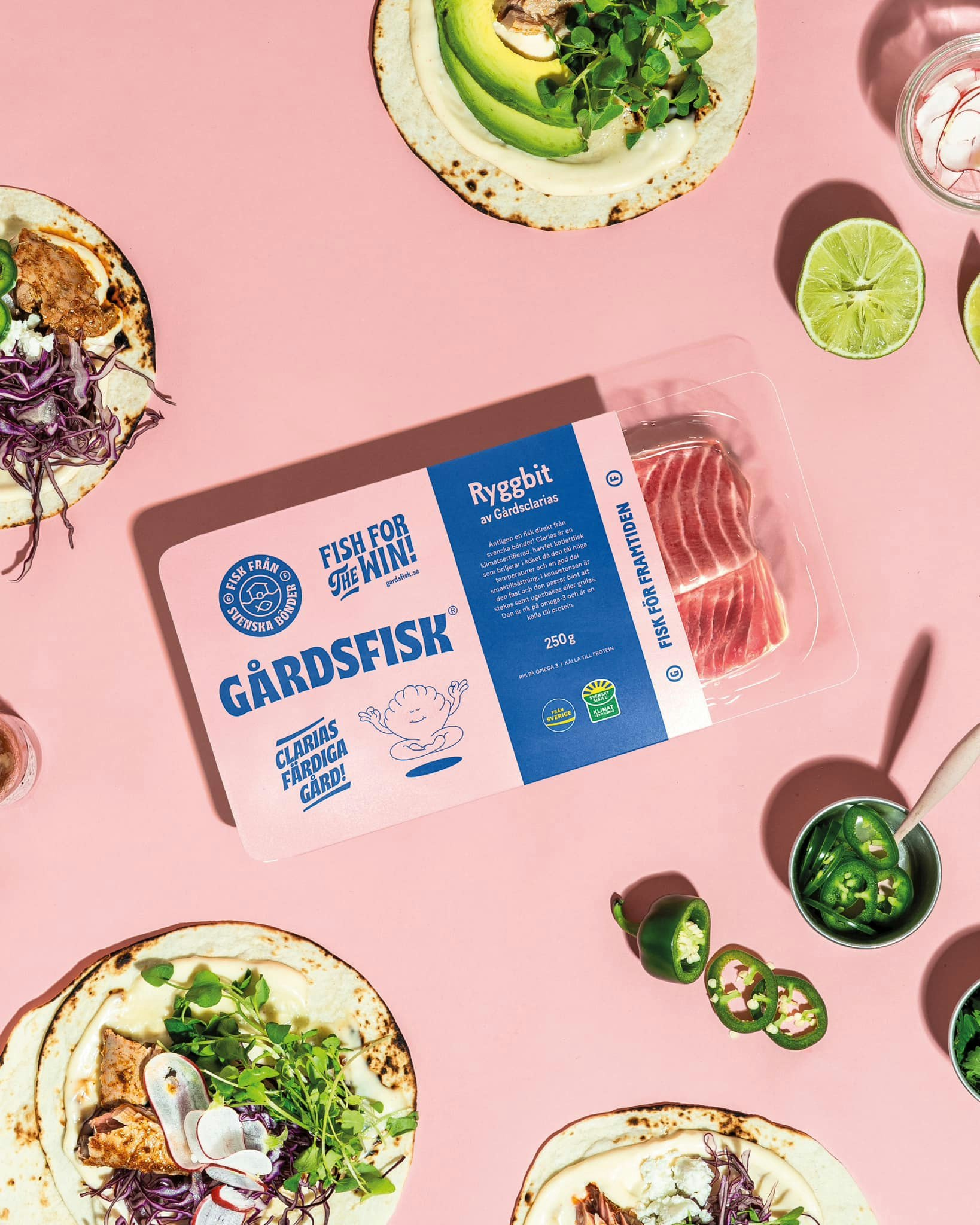 Ryggbit av  Clarias ca 250g Färsk, Gårdsfisk