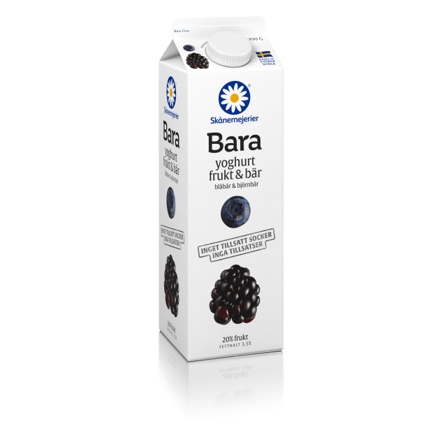 KD KD Bara Yoghurt Frukt & bär Blåbär & björnbär 1000g, Skånemejerier