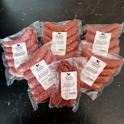 Grillkorv Lamm Chipolata 450g, 72%, Björkbacka Gård