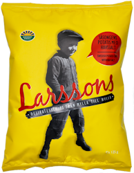 Säsongens potatischips med havsalt 125g, Larssons Chips