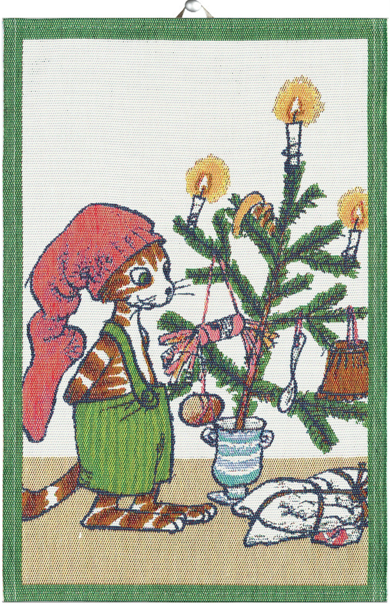 Handduk Julfest,40x60,Ekelund Linneväveri