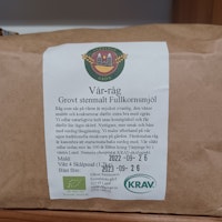 Vår-Råg, Grovt Stenmalt Fullkornsmjöl KRAV 1,7kg, Värpinge Grön
