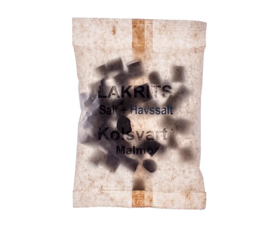 Salt + Havssalt lakrits 120 g, Kolsvart